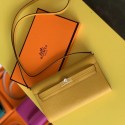 AAA Copy Hermes Kelly Classique To Go Wallet In Yellow Epsom Calfskin HD1013Vi77