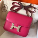 AAAAA Hermes Constance 18 Handmade Bag In Rose Red Epsom Leather HD1551aM93