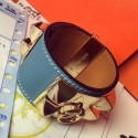 Cheap Hermes Blue Jean Epsom Collier de Chien Bracelet Size S HD326kN56