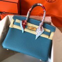 Knockoff Hermes Birkin 30 Handmade Bag In Blue Jean Clemence Leather HD322va68