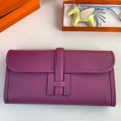 AAA Hermes Jige Elan 29 Clutch Bag In Anemone Swift Calfskin HD809KV93