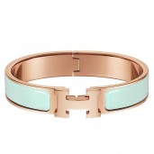 Hermes Aqua Enamel Clic H PM Bracelet HD31KV49