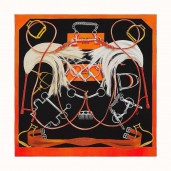 Top Hermes Black Projets Carres Shawl 140 HD287tM58