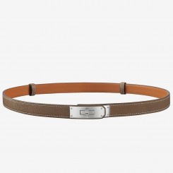 AAAAA Hermes Kelly 18 Belt In Taupe Epsom Leather HD869aM93
