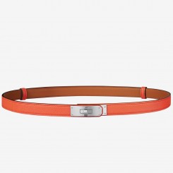 Knockoff High Quality Hermes Kelly 18 Belt In Orange Epsom Leather HD868BF80