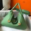 AAA 1:1 Hermes Lindy 30cm Bag In Vert Criquet Clemence Leather GHW HD1456Zg39