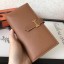 AAAAA Copy Hermes Brown Epsom Bearn Gusset Wallet HD389xz13
