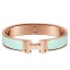 Hermes Aqua Enamel Clic H PM Bracelet HD31KV49
