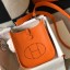 Hermes Evelyne III TPM Bag In Orange Clemence Leather HD616rf34