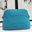 Hermes Medium Bolide Travel Case In Blue Horizon Cotton HD1493JV76