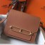 Hermes Mini Sac Roulis 18cm Bag In Brown Evercolor Calfskin HD1601bp40