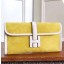 Knockoff Hermes Jige Elan 29 Clutch In Yellow Suede Calfskin HD2090Ez66