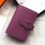 Replica Hermes Bearn Mini Wallet In Purple Epsom Leather HD51eq83