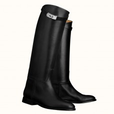AAA Replica Hermes Jumping Boots In Black Calfskin HD856Oy84