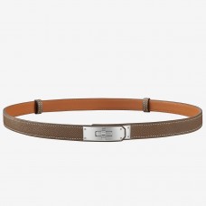 AAAAA Hermes Kelly 18 Belt In Taupe Epsom Leather HD869aM93