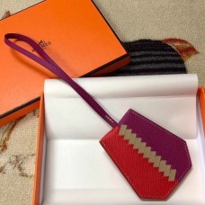 Fake Hermes Clochette Cles Grand Tressage Charm In Red/Purple HD436oA83